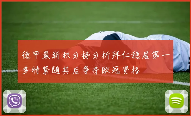 德甲最新积分榜分析拜仁稳居第一多特紧随其后争夺欧冠资格